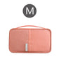 Portefeuille de voyage rose taille M, idéal pour organiser vos documents