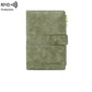 Portefeuille vert avec espace pour documents et cartes