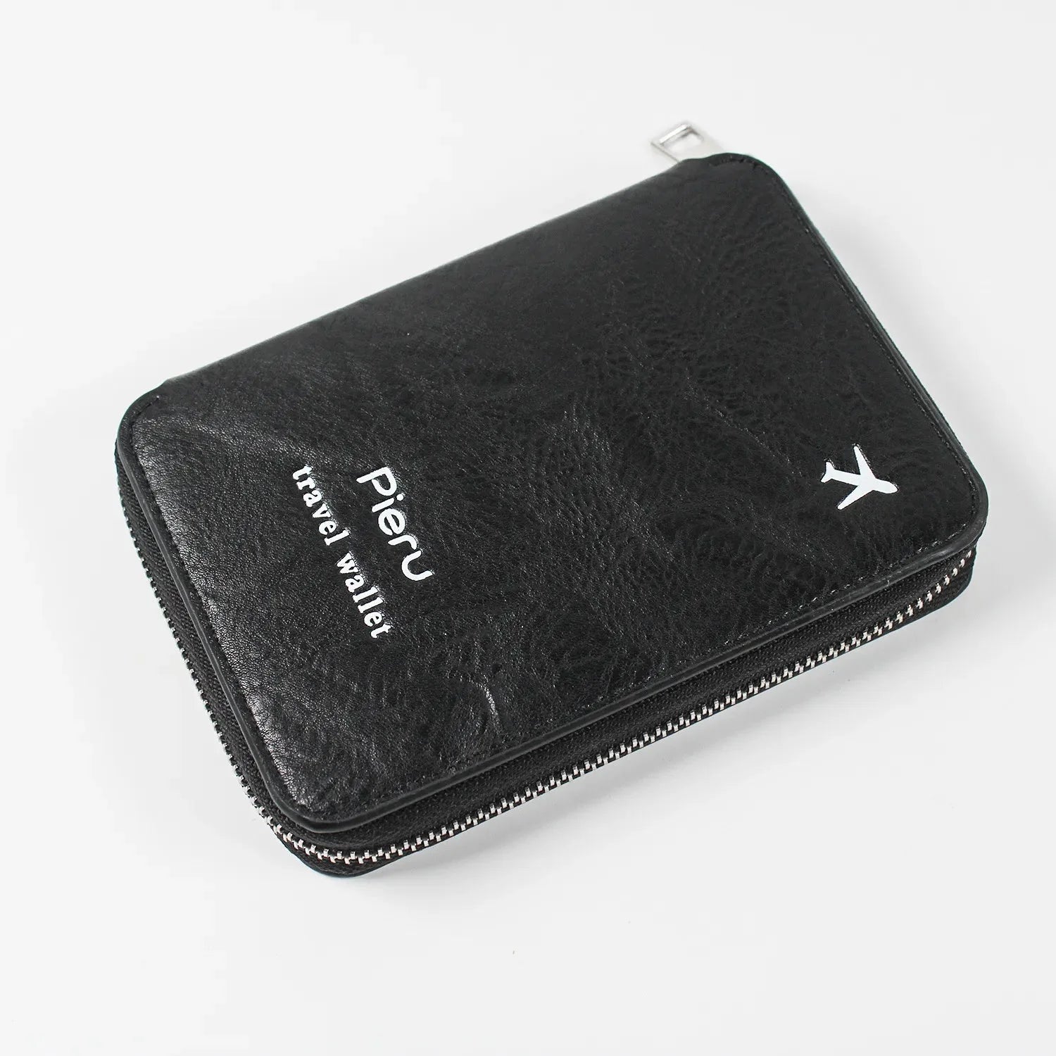 Portefeuille de voyage noir avec technologie anti-RFID