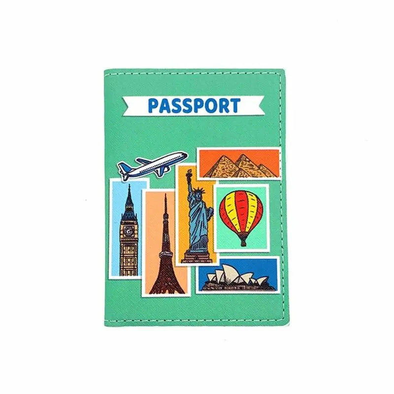 Étui de voyage anti-plis pour passeport, vue ouverte