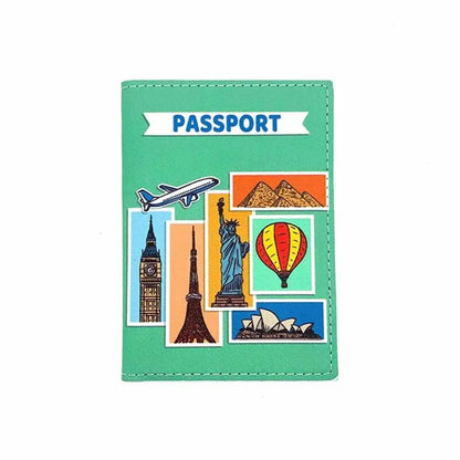 Étui de voyage anti-plis pour passeport, vue ouverte
