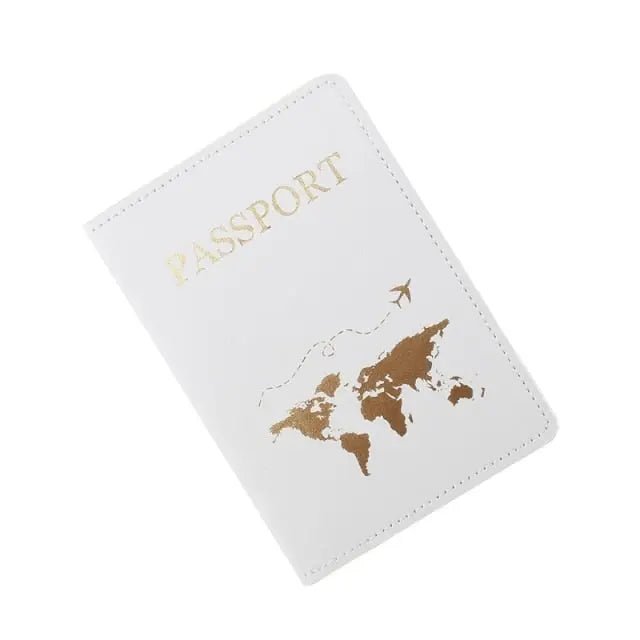 Étui de passeport blanc avec design épuré et moderne