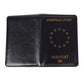 Vue intérieure du protège passeport avec emplacement sécurisé