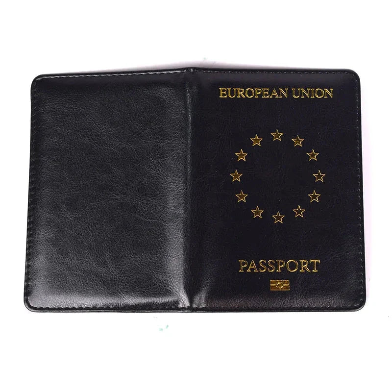 Vue intérieure du protège passeport avec emplacement sécurisé