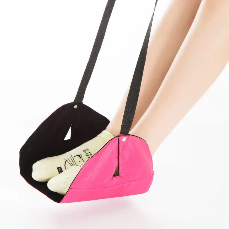 Repose-pieds rouge rose avec sangle ajustable