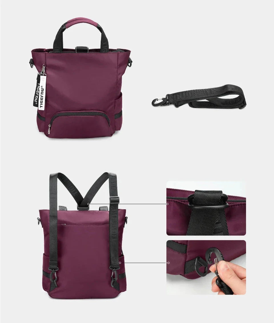 Vue arrière du sac à dos avec bretelles ajustables