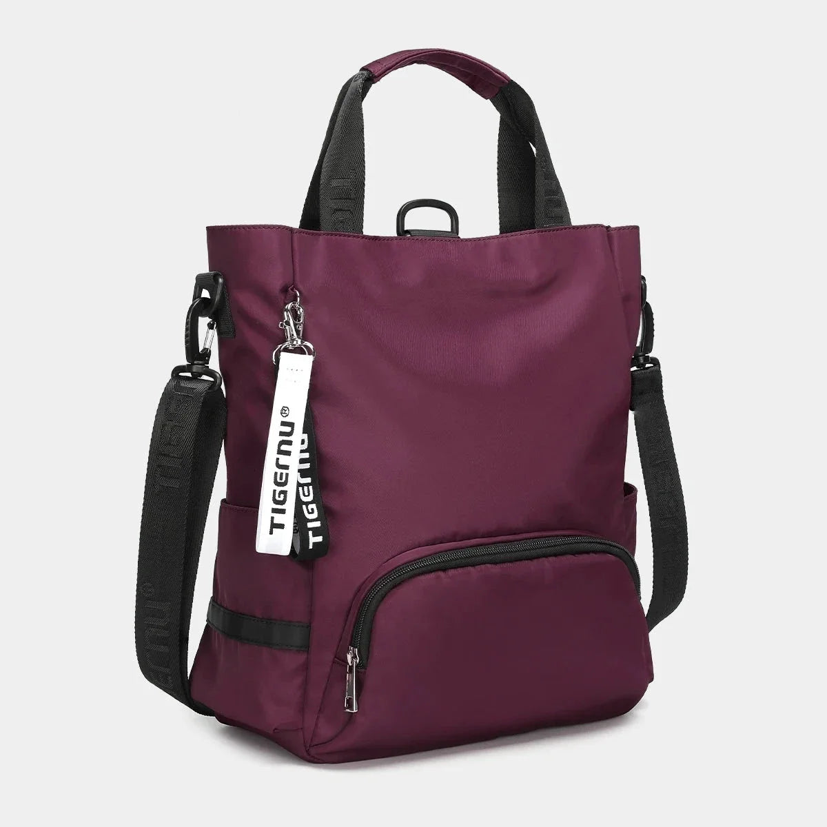 Sac 3-en-1 en couleur bordeaux, style chic