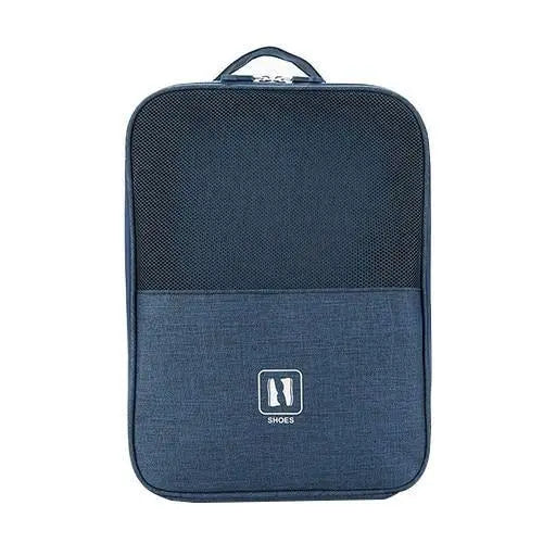 Sac à chaussures bleu marine, design élégant et pratique