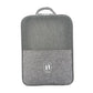 Sac à chaussures gris avec fermeture éclair visible