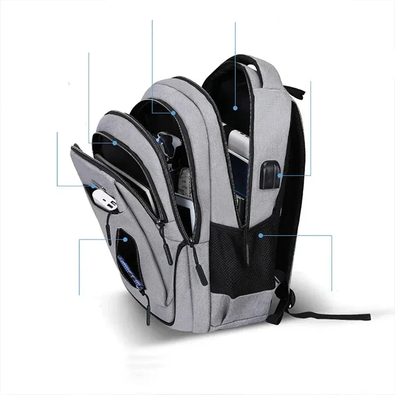 Intérieur du sac à dos avec compartiment pour ordinateur portable