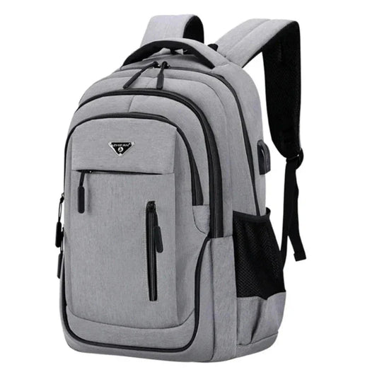 Sac à dos gris, capacité de 30L, tissu oxford et polyester