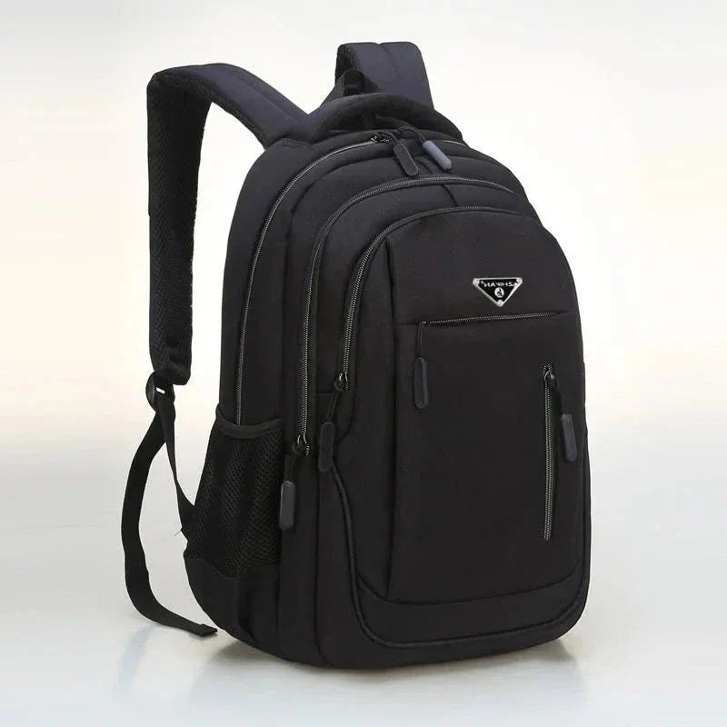 Sac à dos noir, dimensions 47x33x17 cm, tissu imperméable