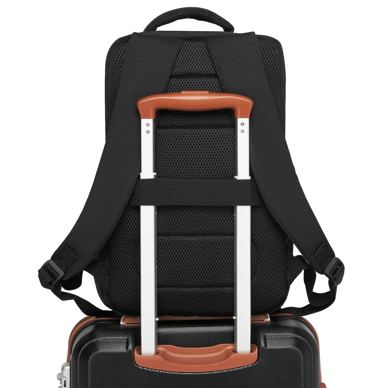 Détail des bretelles respirantes et de la poignée robuste