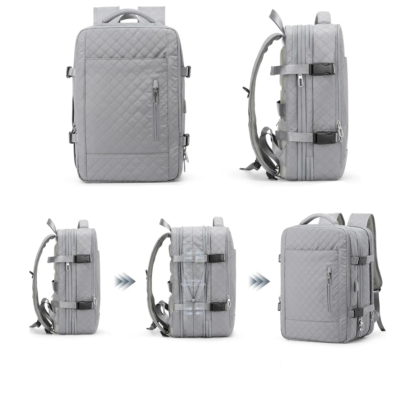 Compartiments intérieurs du sac à dos, espace pour ordinateur portable