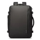 Sac à dos noir avec ouverture valise à 180 degrés