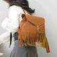 Sac à dos bohème avec franges et fermoir magnétique