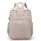 Modèle beige du sac à dos avec fermeture éclair visible