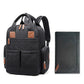 Version noire du sac à langer avec design élégant