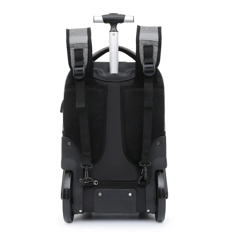 Compartiment principal ouvert révélant l'espace pour ordinateur portable