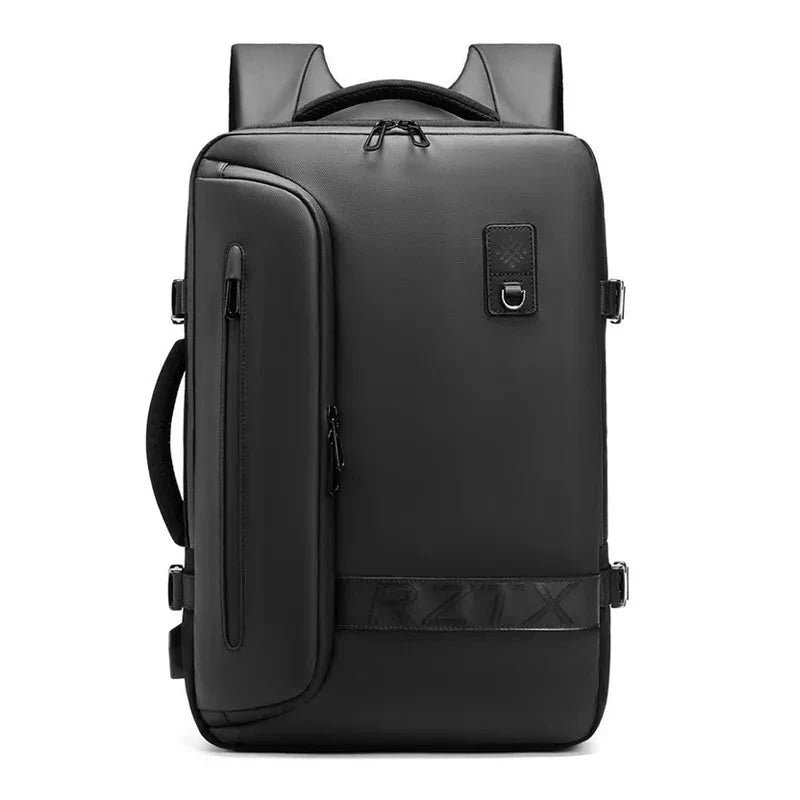 Compartiments ouverts révélant le rangement intérieur du sac