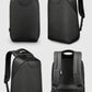 Intérieur du sac à dos avec compartiments pour ordinateur portable