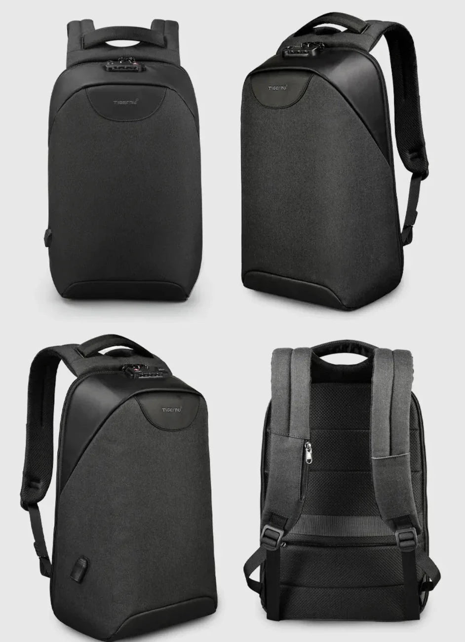 Intérieur du sac à dos avec compartiments pour ordinateur portable