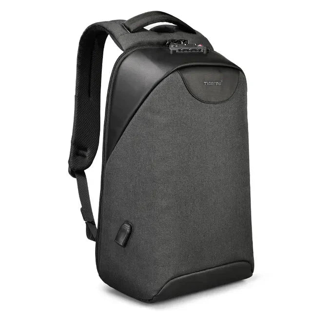 Sac à dos anthracite avec sangle pour valise visible