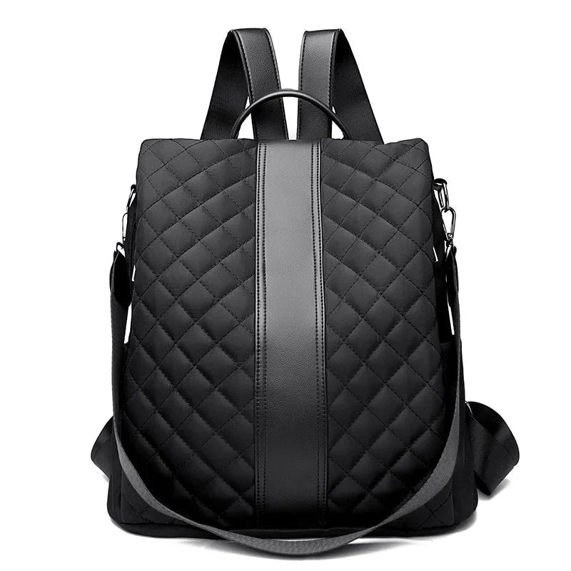Sac à dos matelassé avec ouverture sécurisée au dos