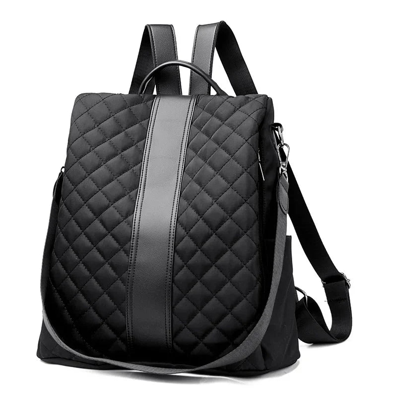 Version noire du sac à dos avec design sécurisé