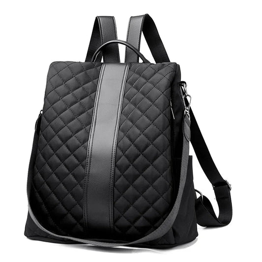 Version noire du sac à dos avec design sécurisé