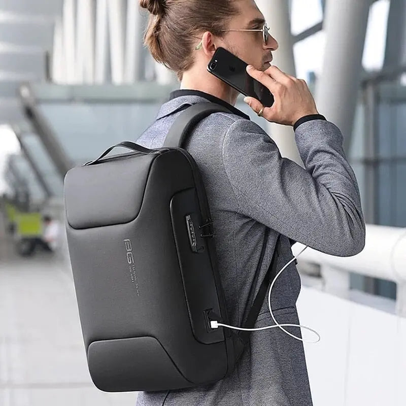 Sac à dos antivol avec port USB intégré, vue de face