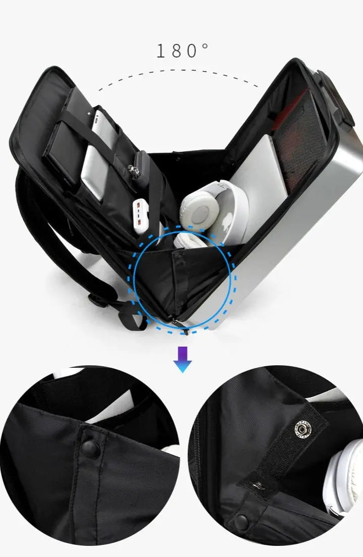 Compartiments internes du sac à dos pour ordinateur et accessoires