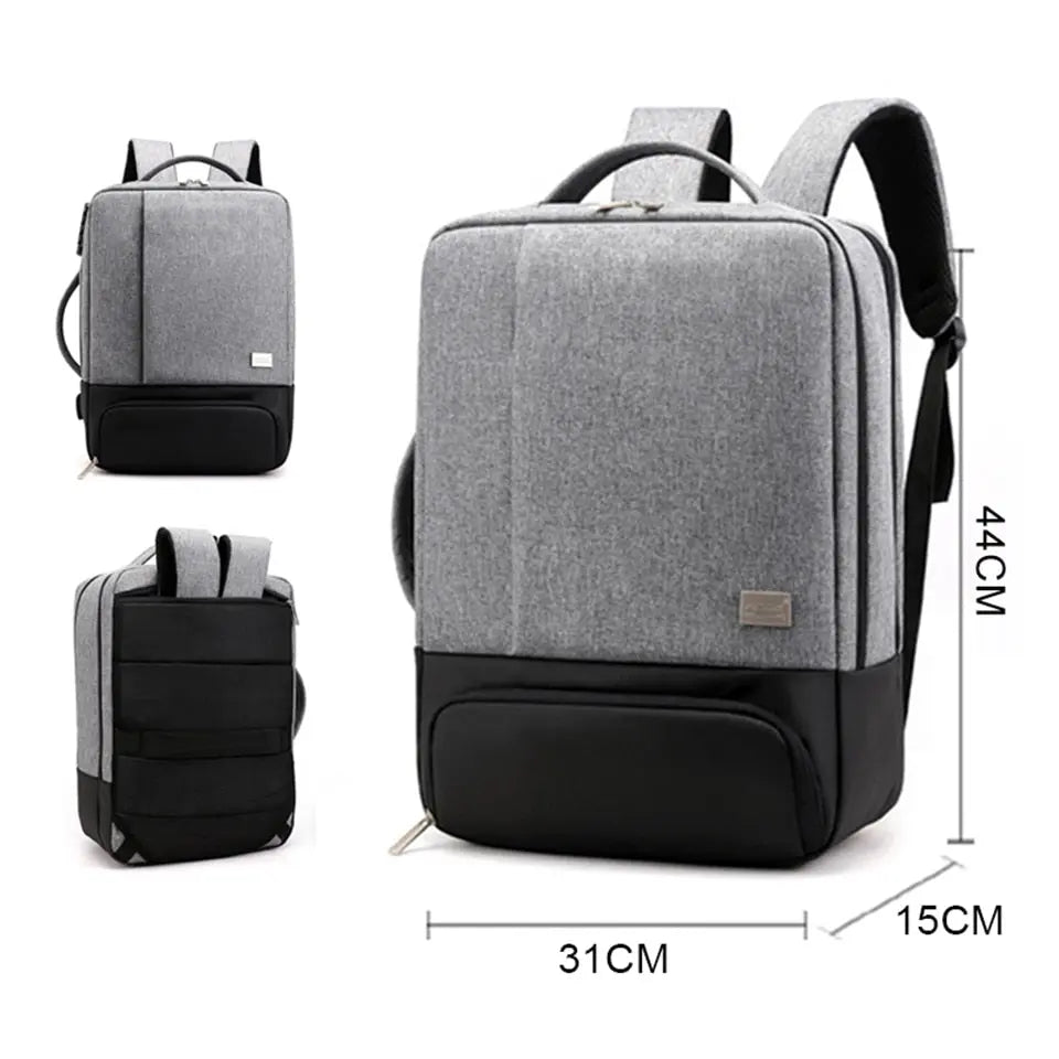 Compartiment à chaussures ouvert du sac à dos antivol