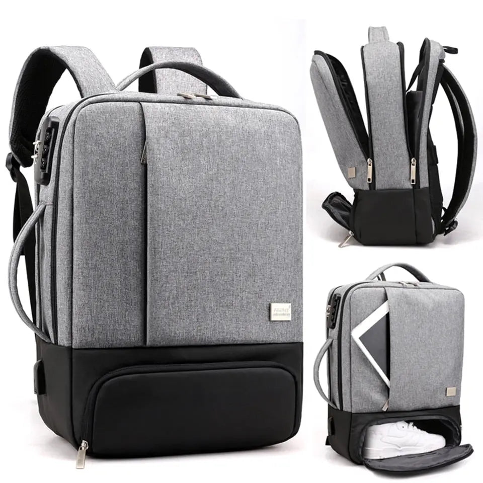 Sac à dos antivol avec cadenas intégré et port USB