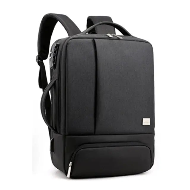 Version noire du sac à dos avec serrure à code