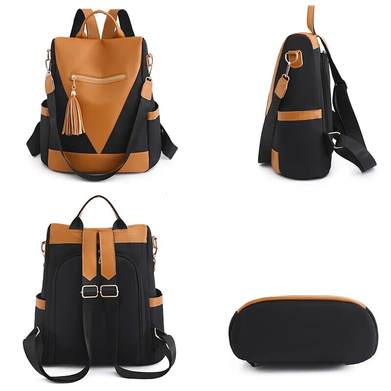 Sac à dos en nylon et PU avec bandoulière incluse