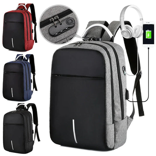 Vue arrière du sac à dos avec bande réfléchissante