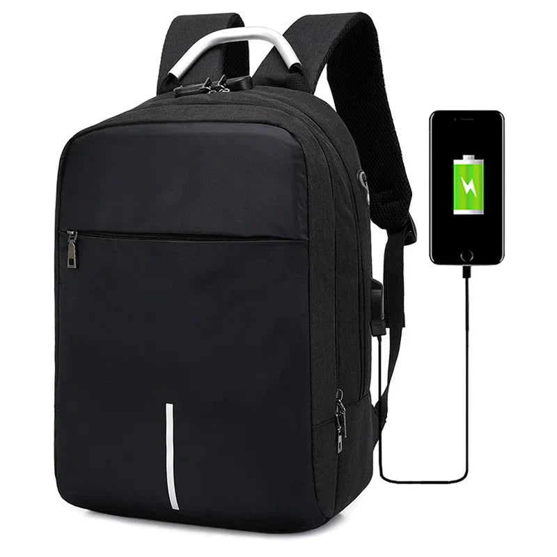 Sac à dos noir élégant avec fermeture sécurisée