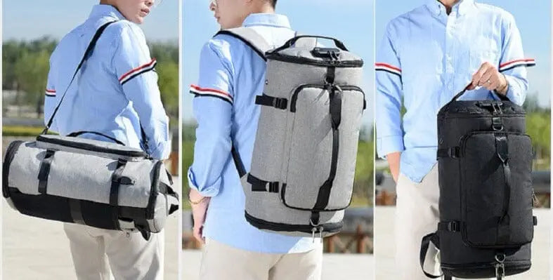 Intérieur du sac à dos avec plusieurs compartiments organisés