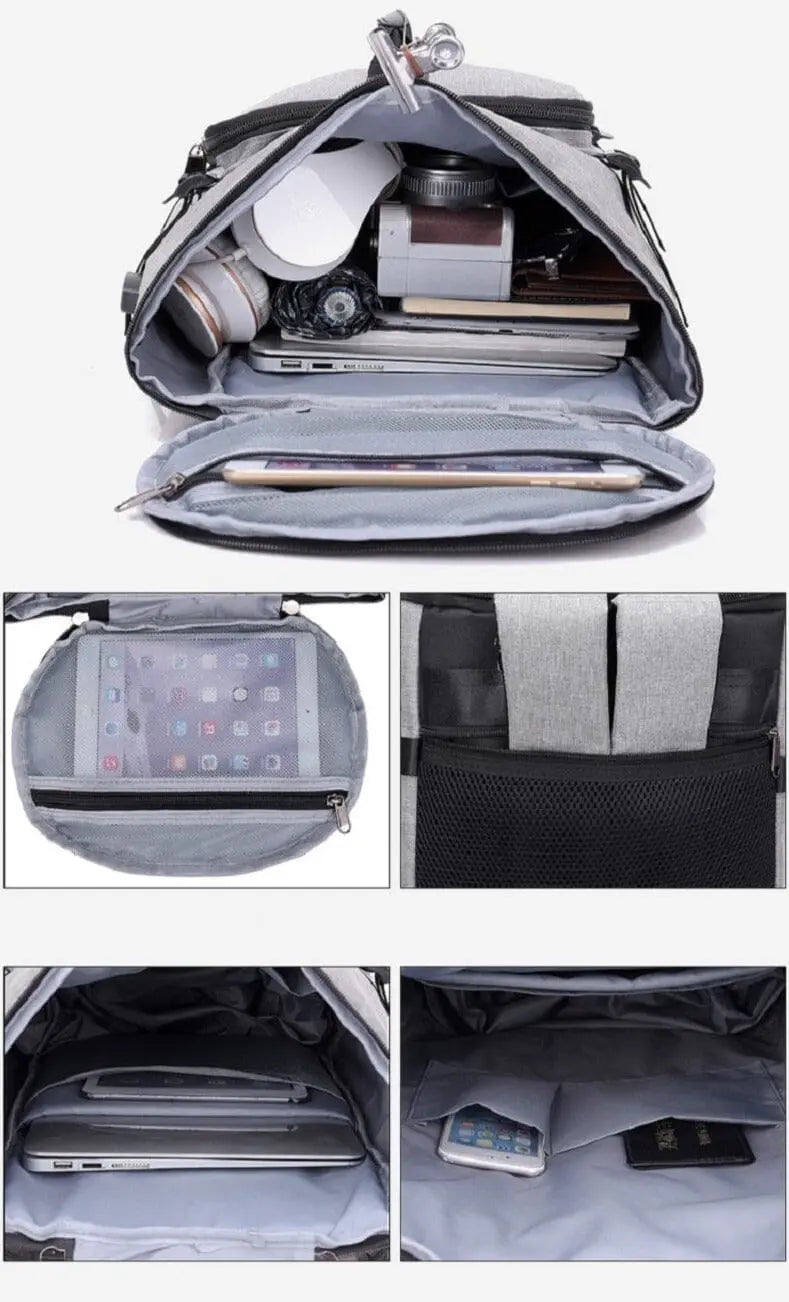 Sac convertible en bandoulière avec tissu imperméable résistant