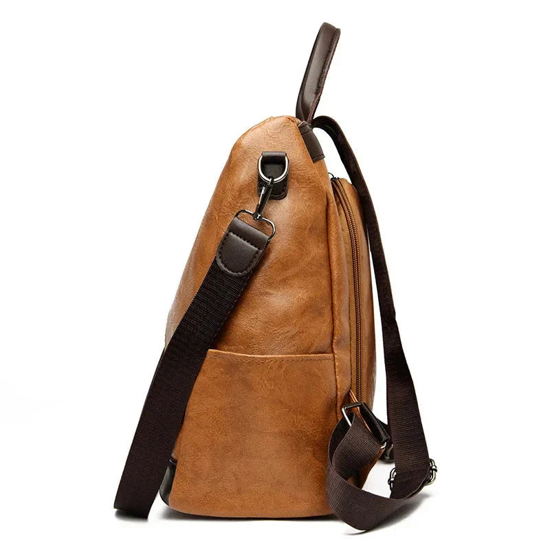 Sac à dos élégant en PU et polyester, vue de face