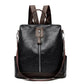 Sac à dos noir avec compartiment sécurisé, vue arrière