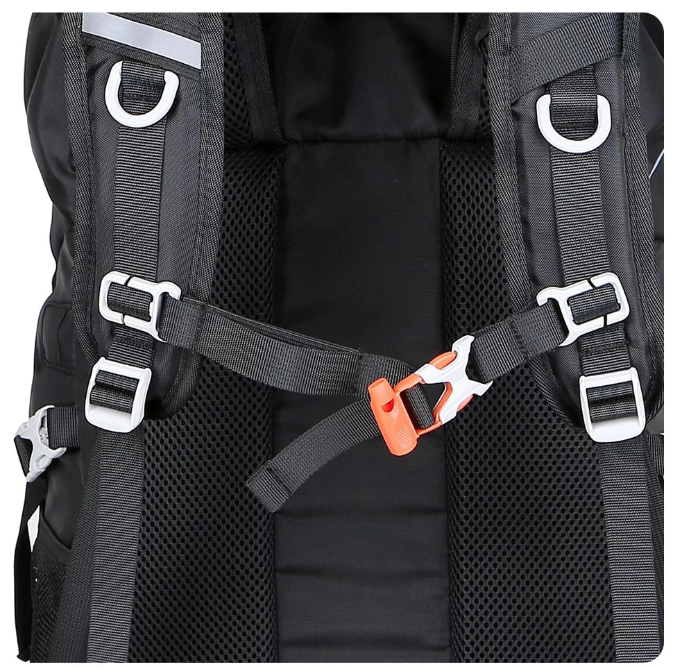 Sac à dos 50L ouvert, montrant le grand compartiment principal