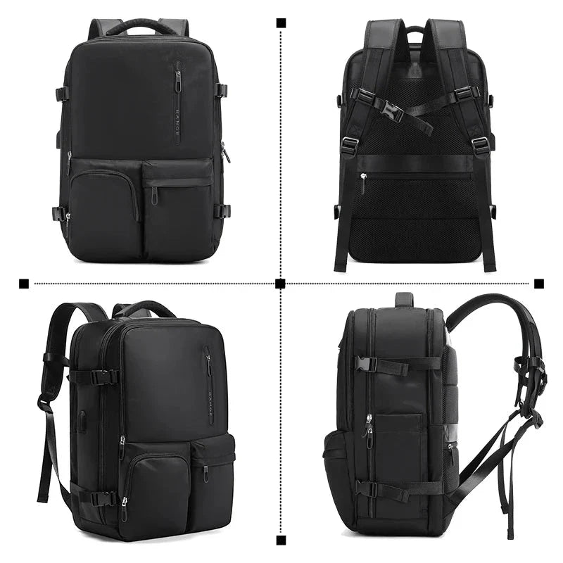Sac à dos ouvert révélant le compartiment pour ordinateur portable