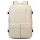 Sac à dos beige avec tissu déperlant pour protection contre la pluie