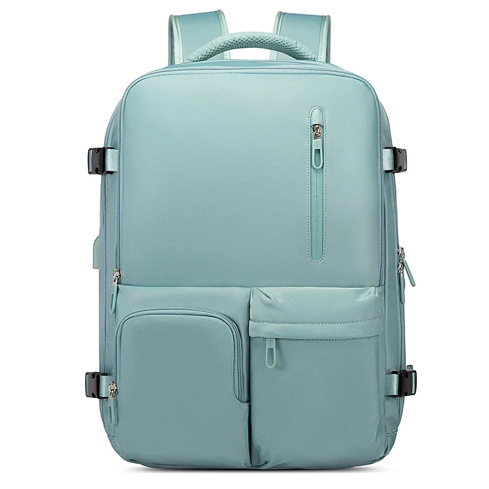 Sac à dos bleu avec design moderne et compartiments bien pensés