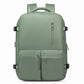Sac à dos vert avec poche frontale zippée pour petits objets