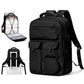 Sac à dos noir imperméable avec poches latérales