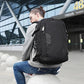 Sac à dos cabine noir avec compartiments visibles