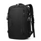Sac à dos posé à côté d'une valise cabine